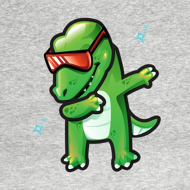 Dabbing T-Rex by SillyShirts